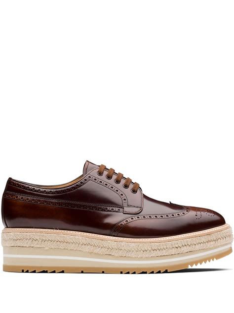 prada platform brogues|prada brogues farfetch.